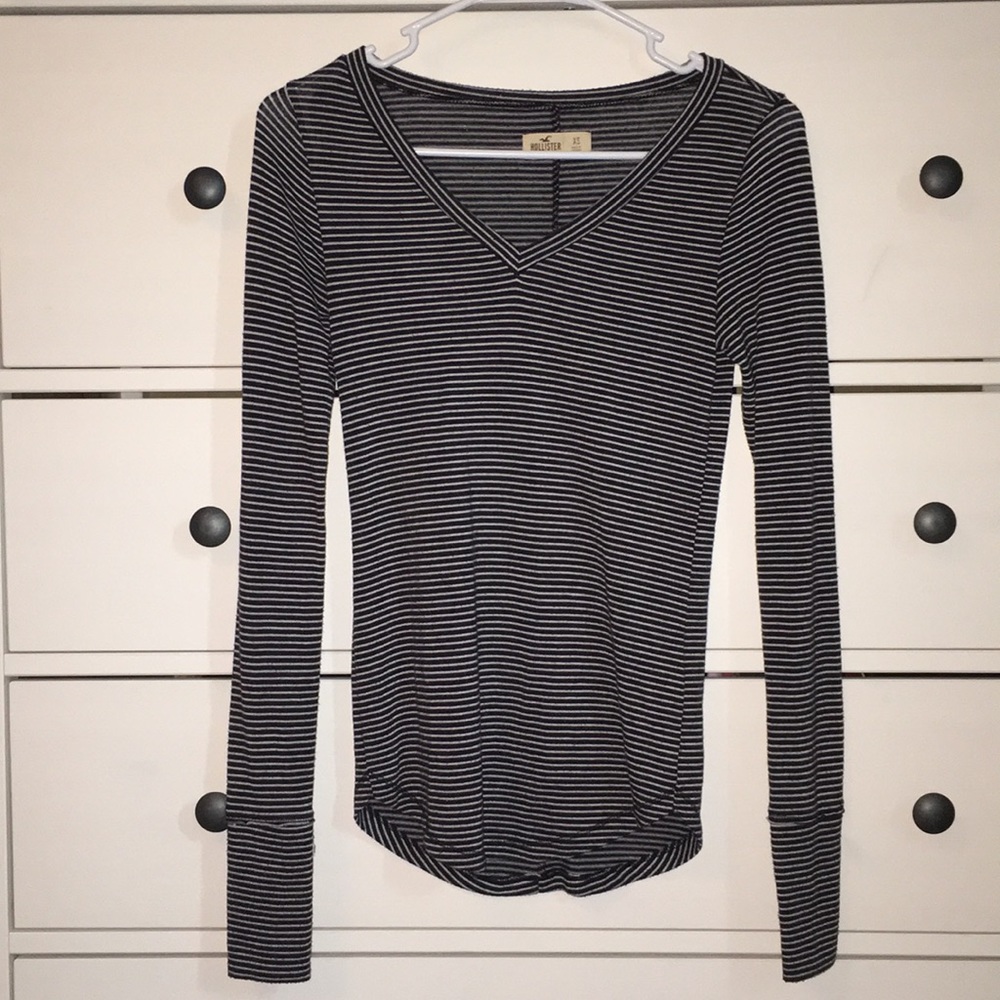 Black & White stripe Hollister long sleeve